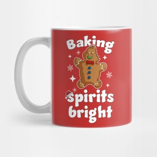 Baking Spirits Bright Christmas Funny Baker Pajama Family Mug